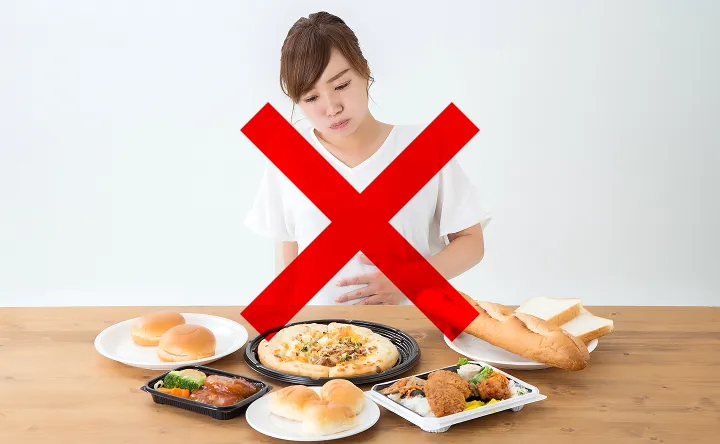 一度にたくさん食べないイメージ